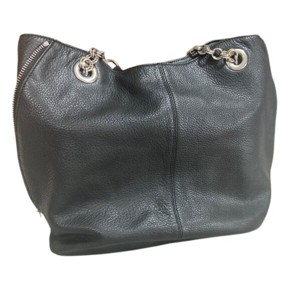 Vince Camuto - Dara, Hobo Style Bag, Genuine Black Leather Handbag, Light Weight - Picture 5 of 16